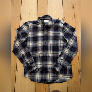 Abercrombie & Fitch Plaid Shirt - Navy and Red